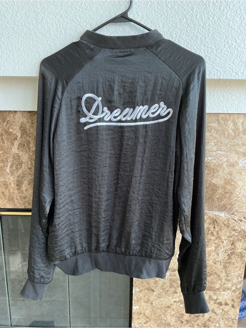 Spiritual Gangster ‘Dreamer’ Black Bomber Jacket